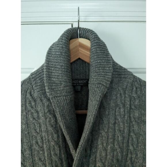 Lorenzo Magni Grey Wool Sweater - Picture 3 of 8